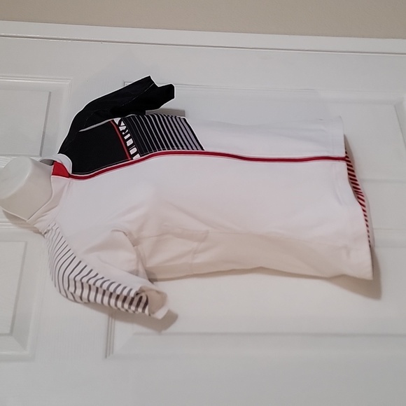 Performance Bicycle Women's Cycling Jersey White/Red/Black 4 Pocket.Size Small - Picture 3 of 7